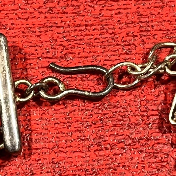 🔵LOVED GENUINE TURQUOISE VINTAGE STERLING SILVER PENDANT MULTI-STRAND NECKLACE - Picture 11 of 12